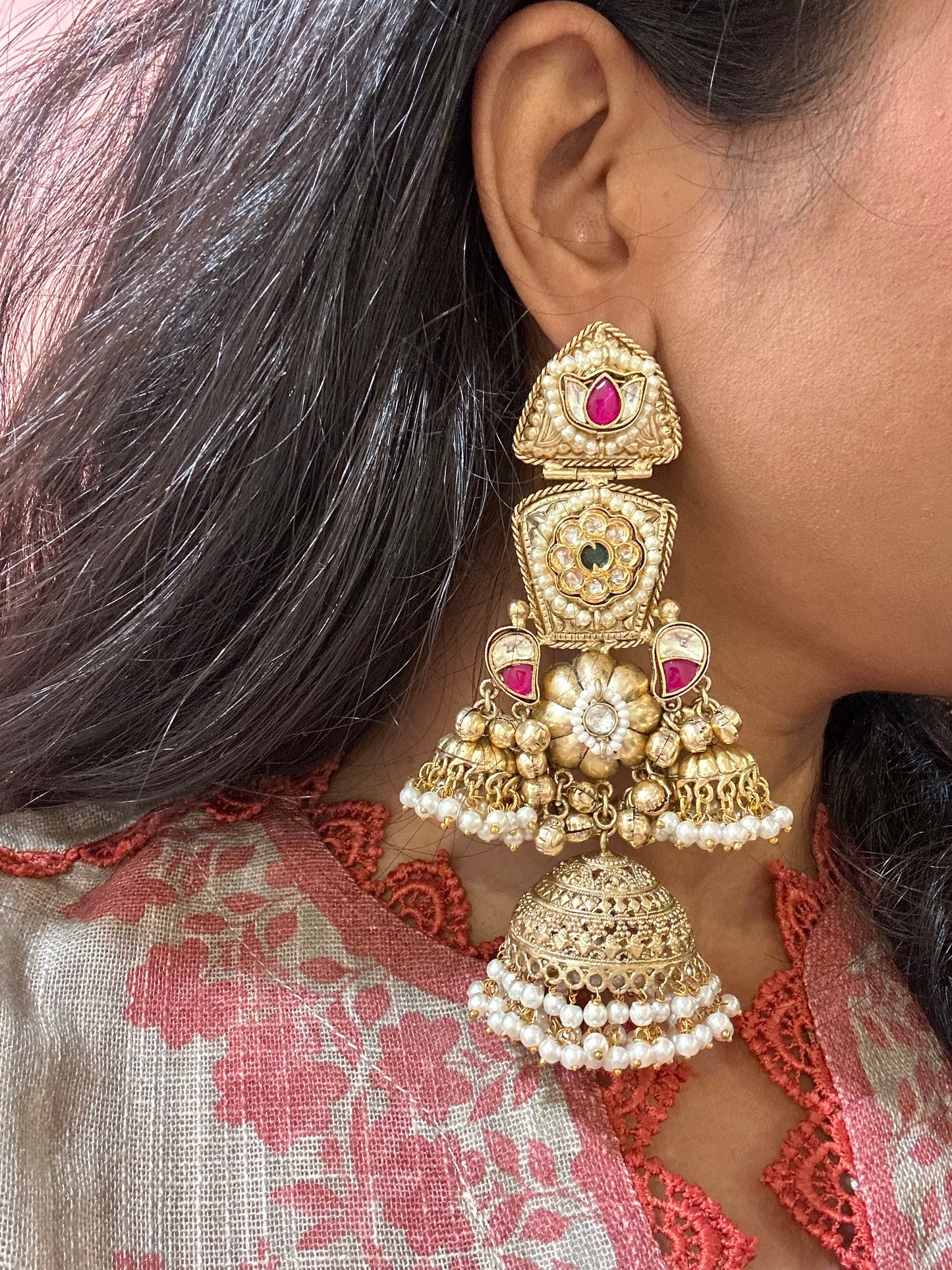 Multi Jhumka Drops