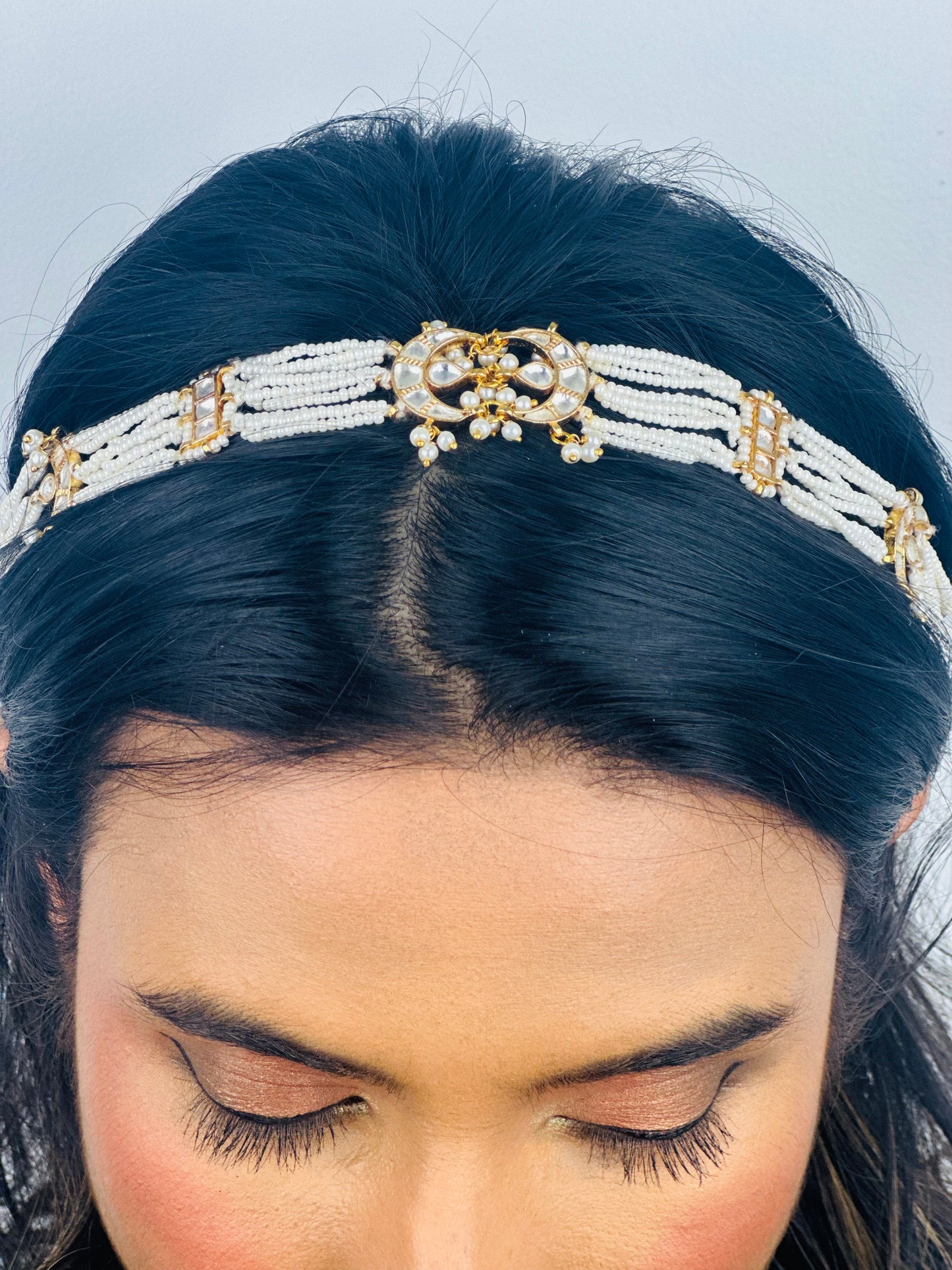 Pachi Kundan Headband/sheeshphool